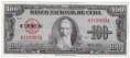 Kuba 100 Pesos 1954 stav F (B118993A)	